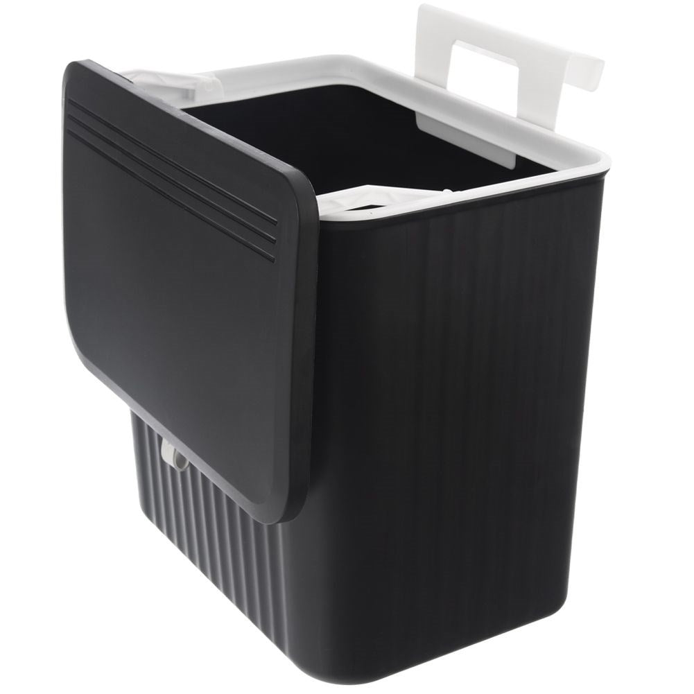Wall-mounted 13L waste container with double lid