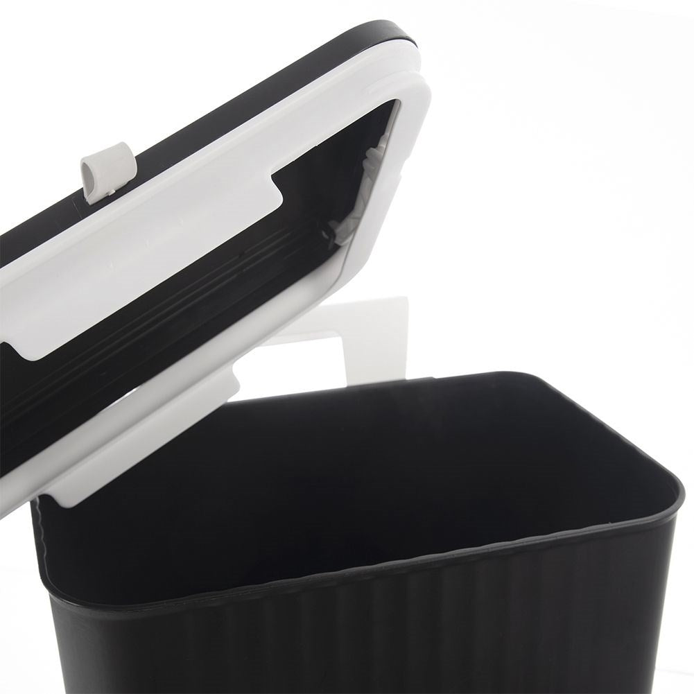 Wall-mounted 13L waste container with double lid