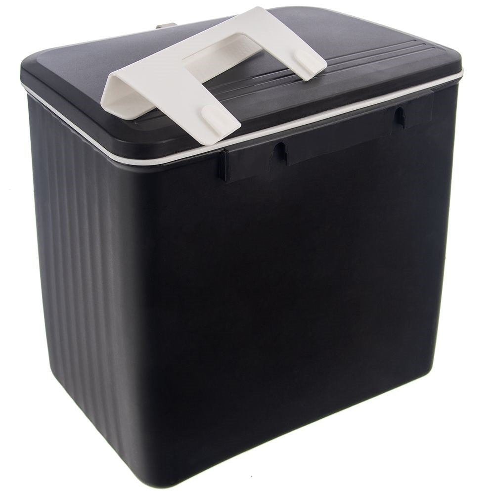 Wall-mounted 13L waste container with double lid