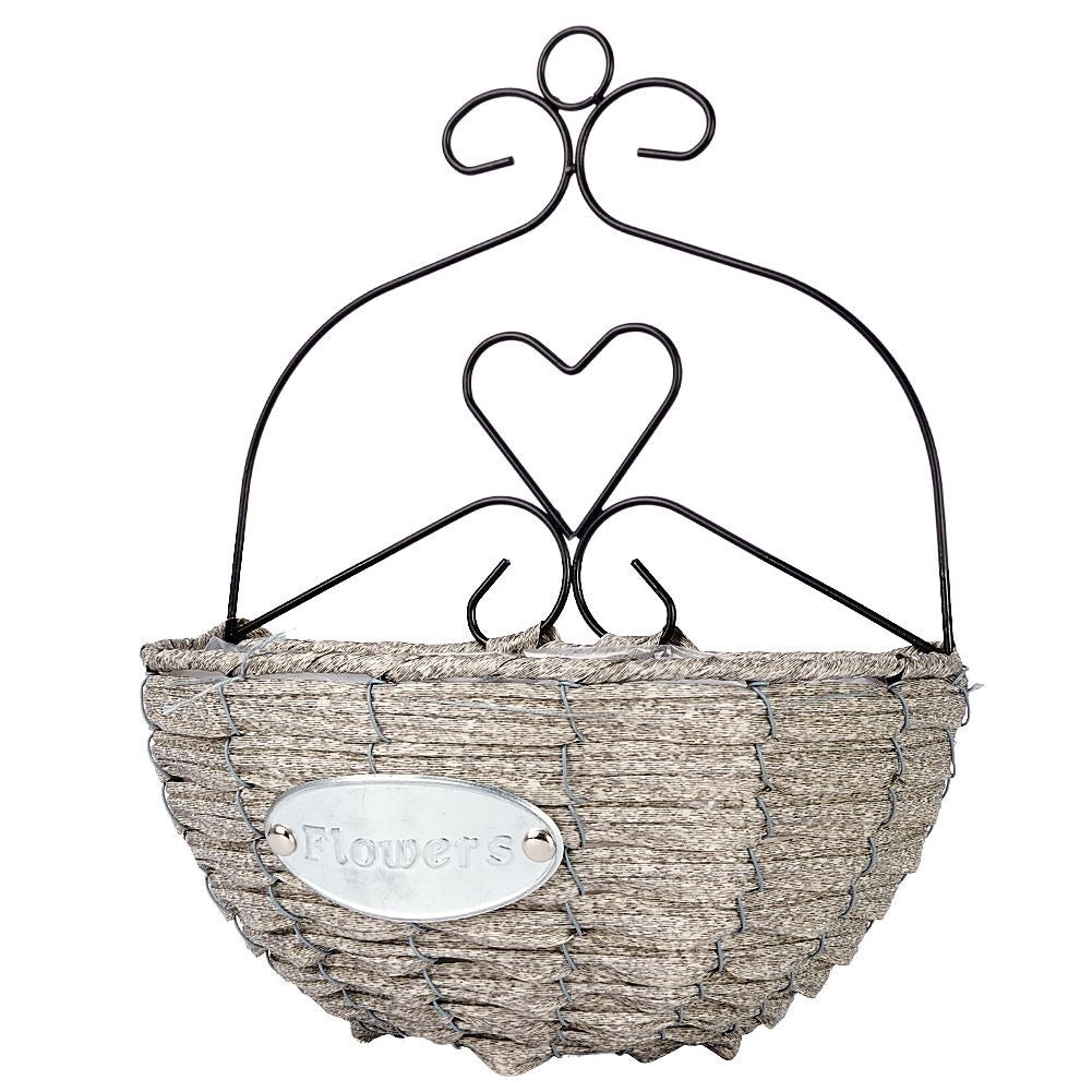 Wall-mounted Hanging Flower Pot in Metal