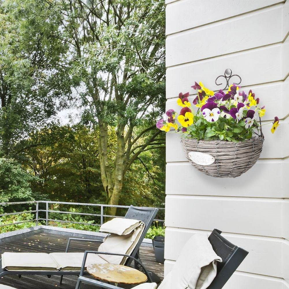 Wall-mounted Metal Flower Stand for Home & Balcony