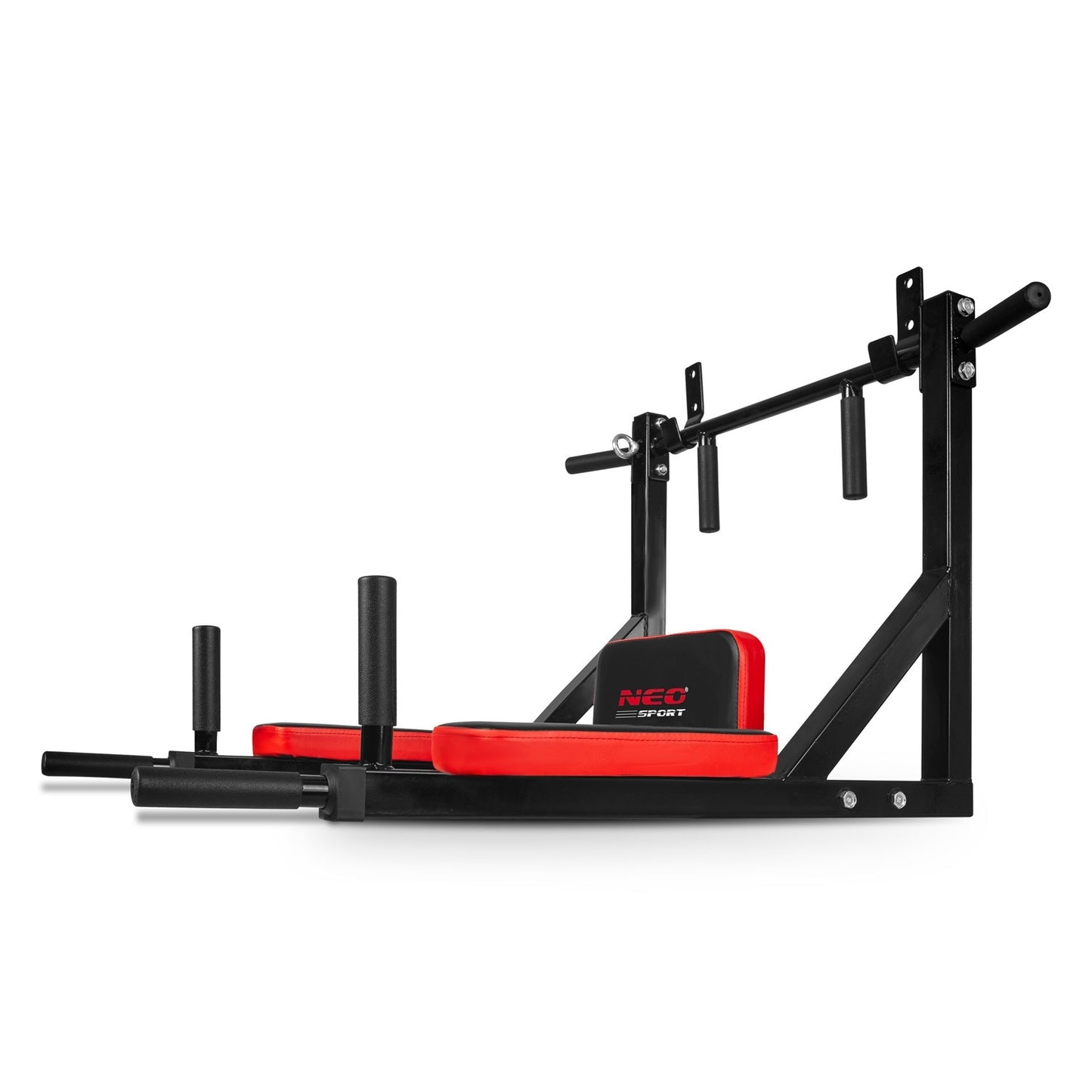 Wall-mounted pull-up bar with backrest NS-319