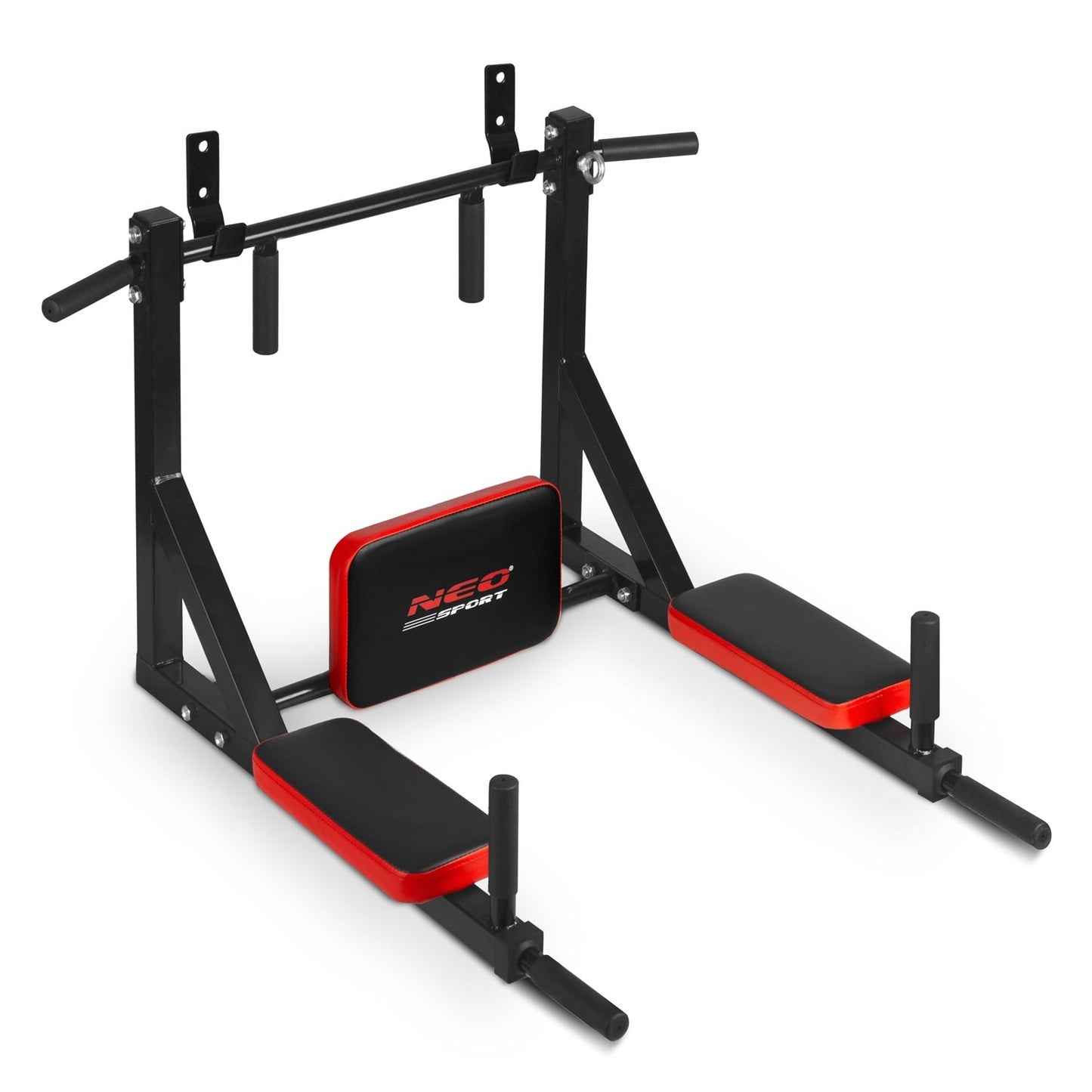 Wall-mounted pull-up bar with backrest NS-319