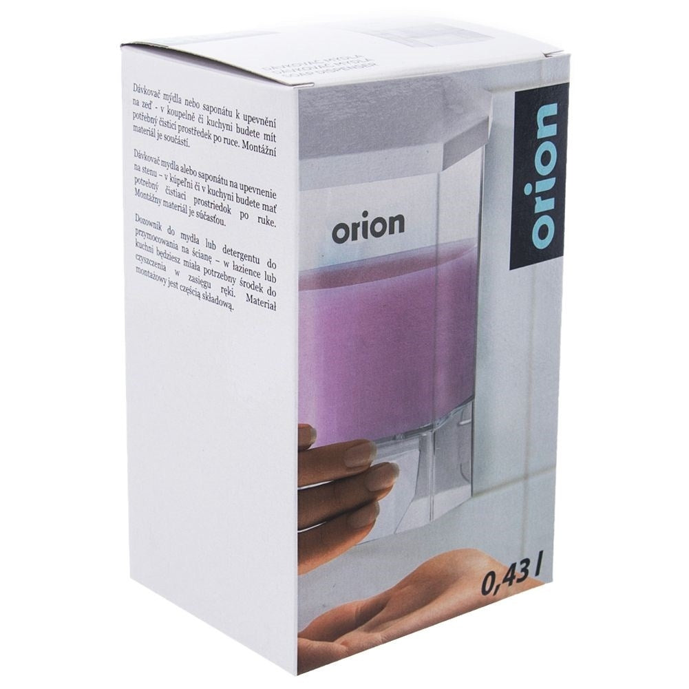 Wall-mounted soap dispenser for bathroom and kitchen
