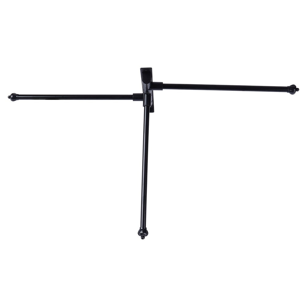 Wall mounted towel rail with rotating arms