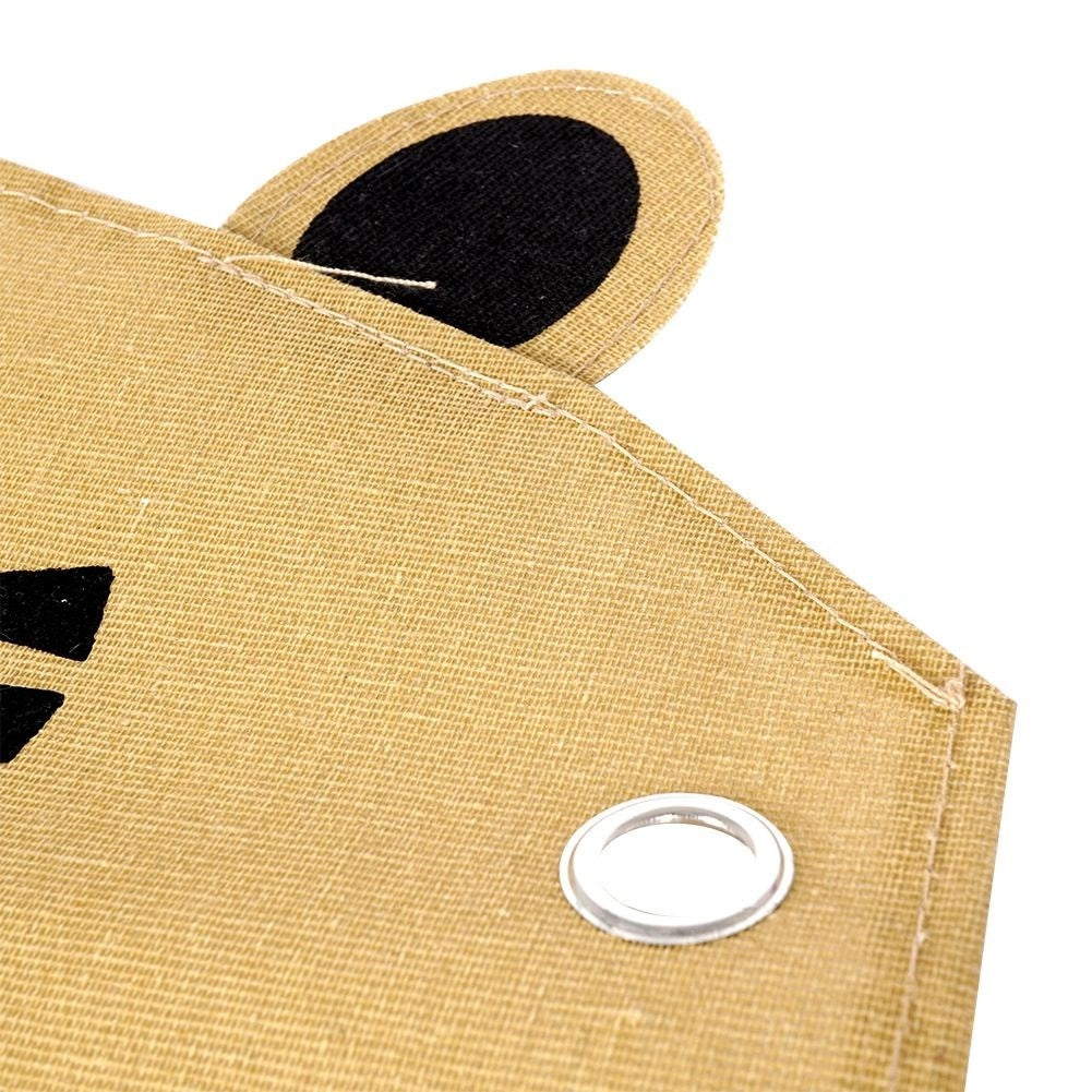 Wall organizer for children's accessories - mustard yellow canvas