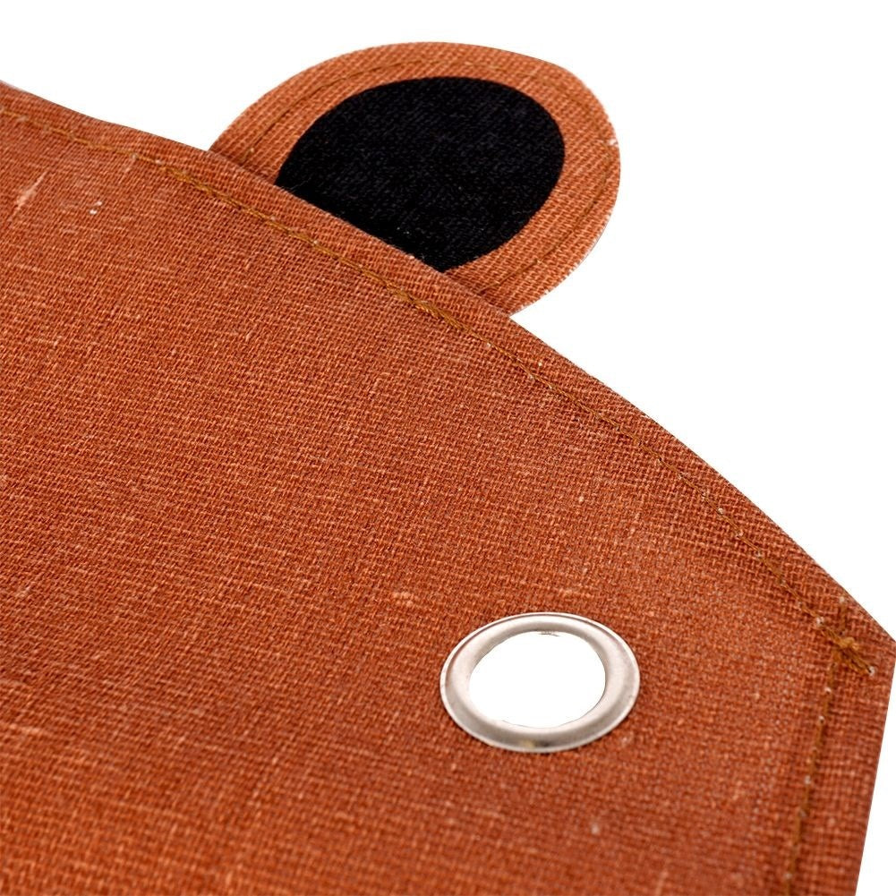 Wall organizer with bear motif and 7 pockets