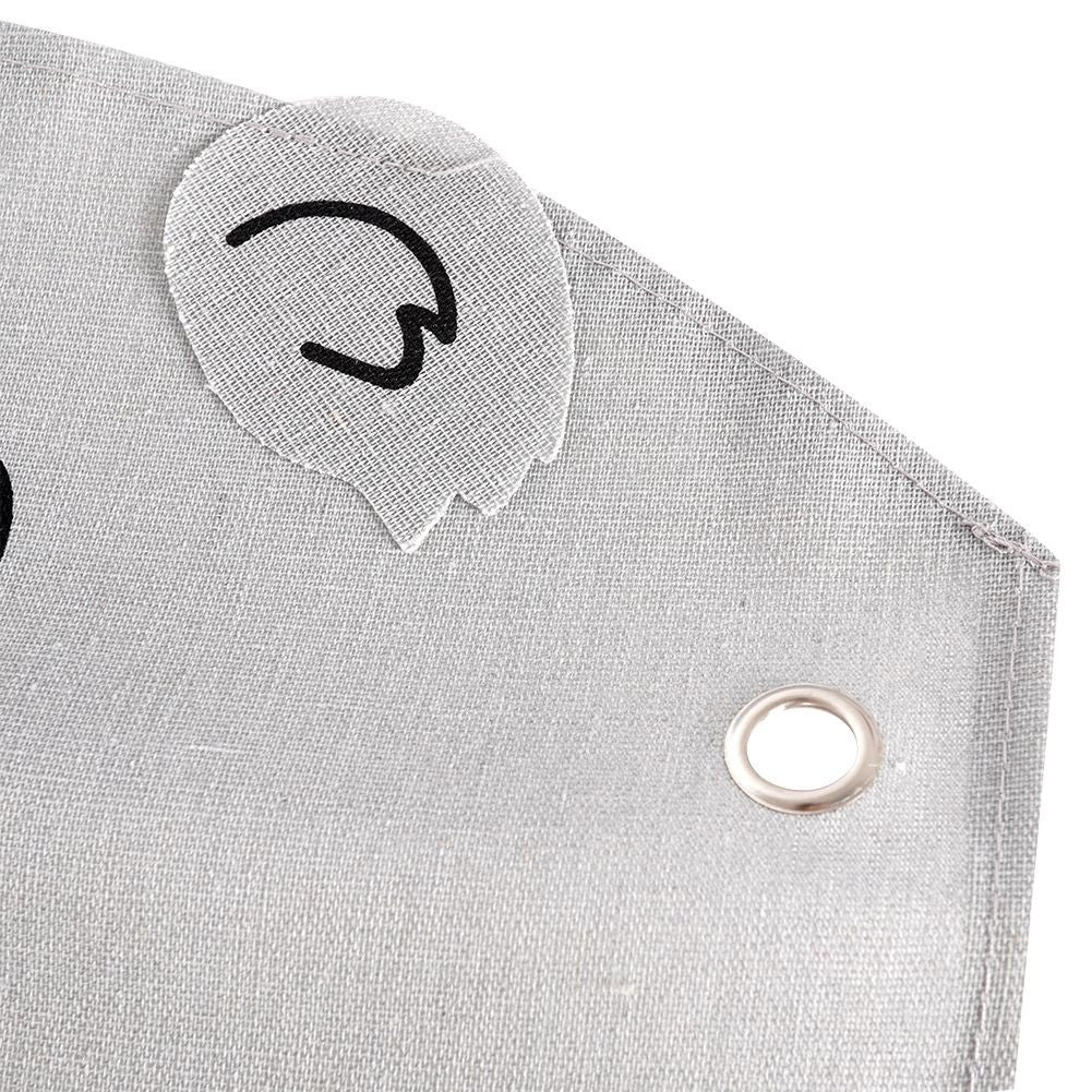 Wall organizer with koala motif and seven pockets for children