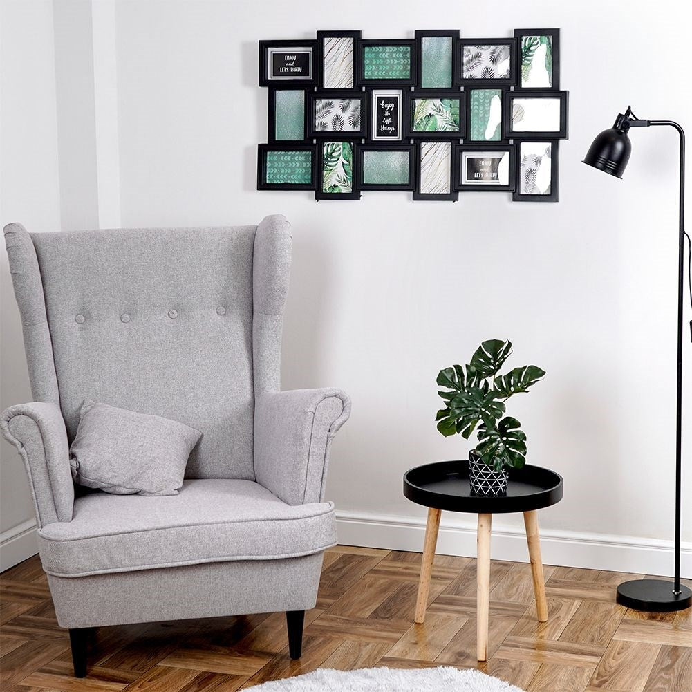 Wall photo frame Collage for 18 Pictures 10x15 cm Black