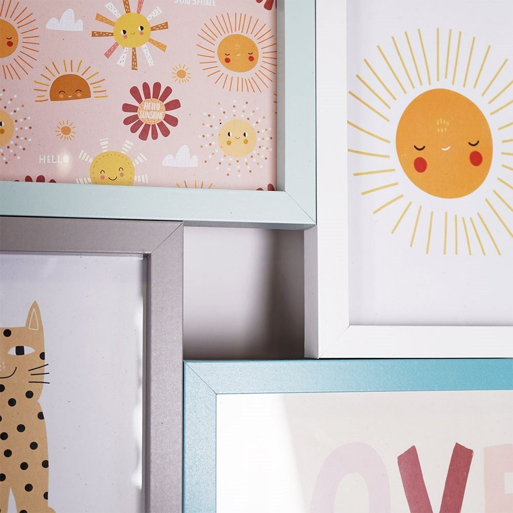 Wall photo frame Collage for 4 Photo pastels 10x15 cm