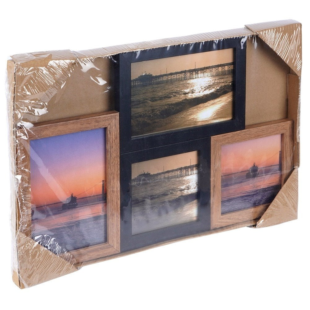Wall photo frame in collage form for 4 photos 10x15 cm