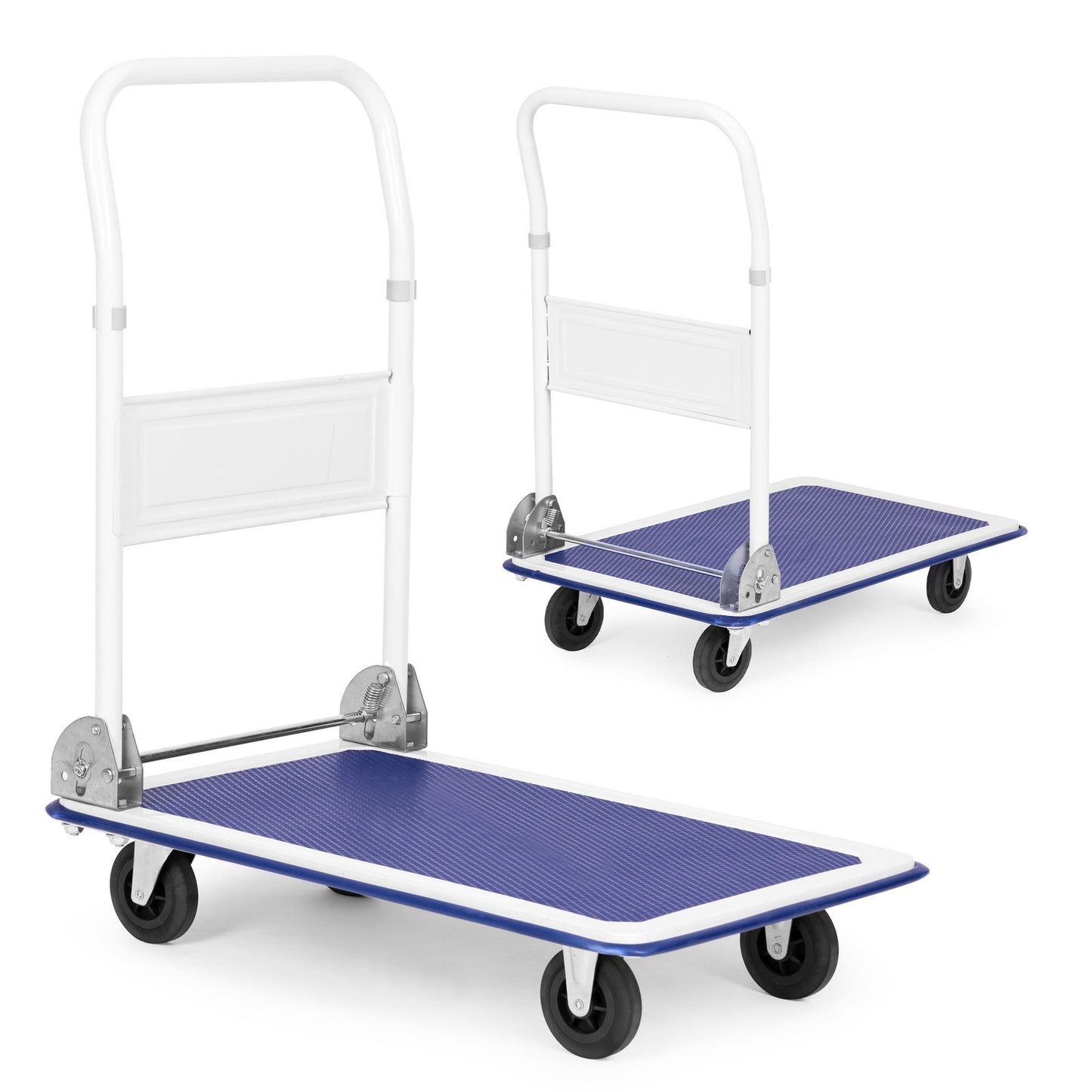 Warehouse platform transport trolley 150KG, foldable, manual