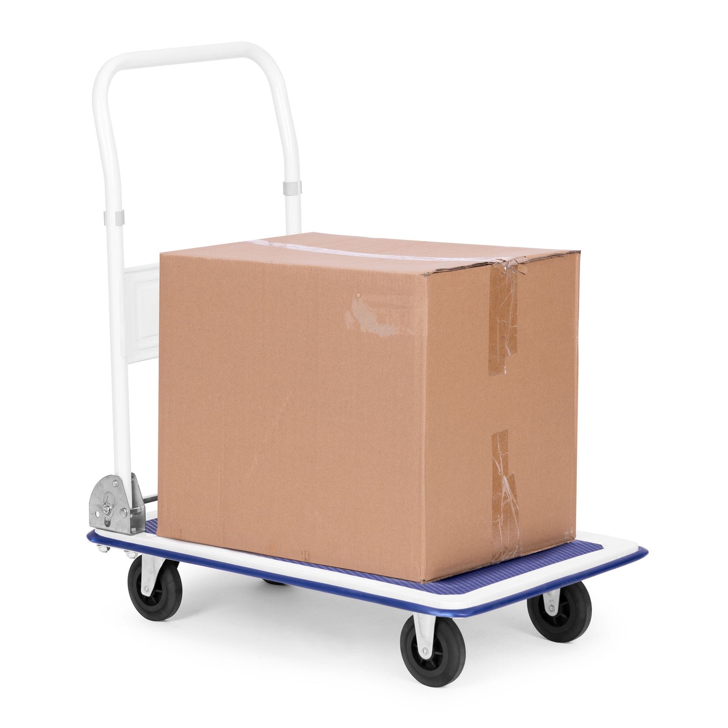 Warehouse platform transport trolley 150KG, foldable, manual