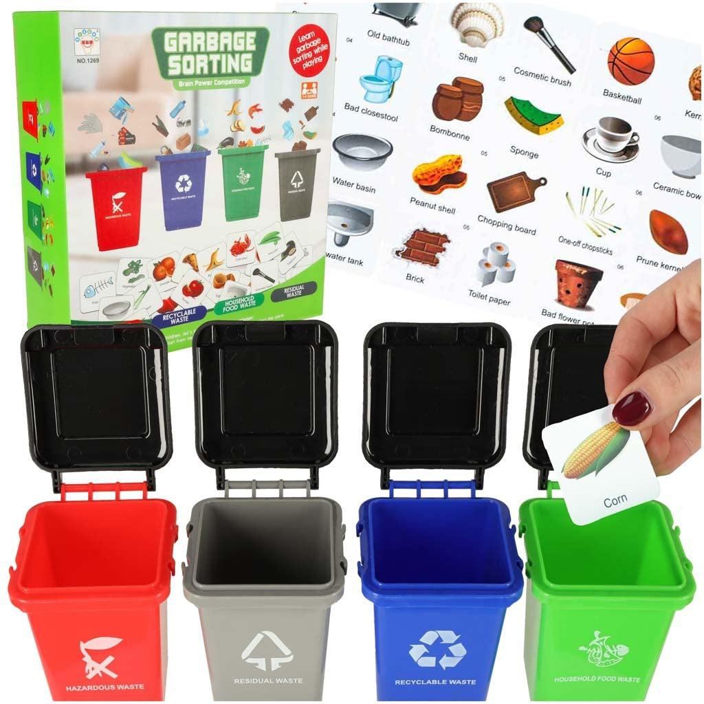 Waste segregation puzzle game + Cards