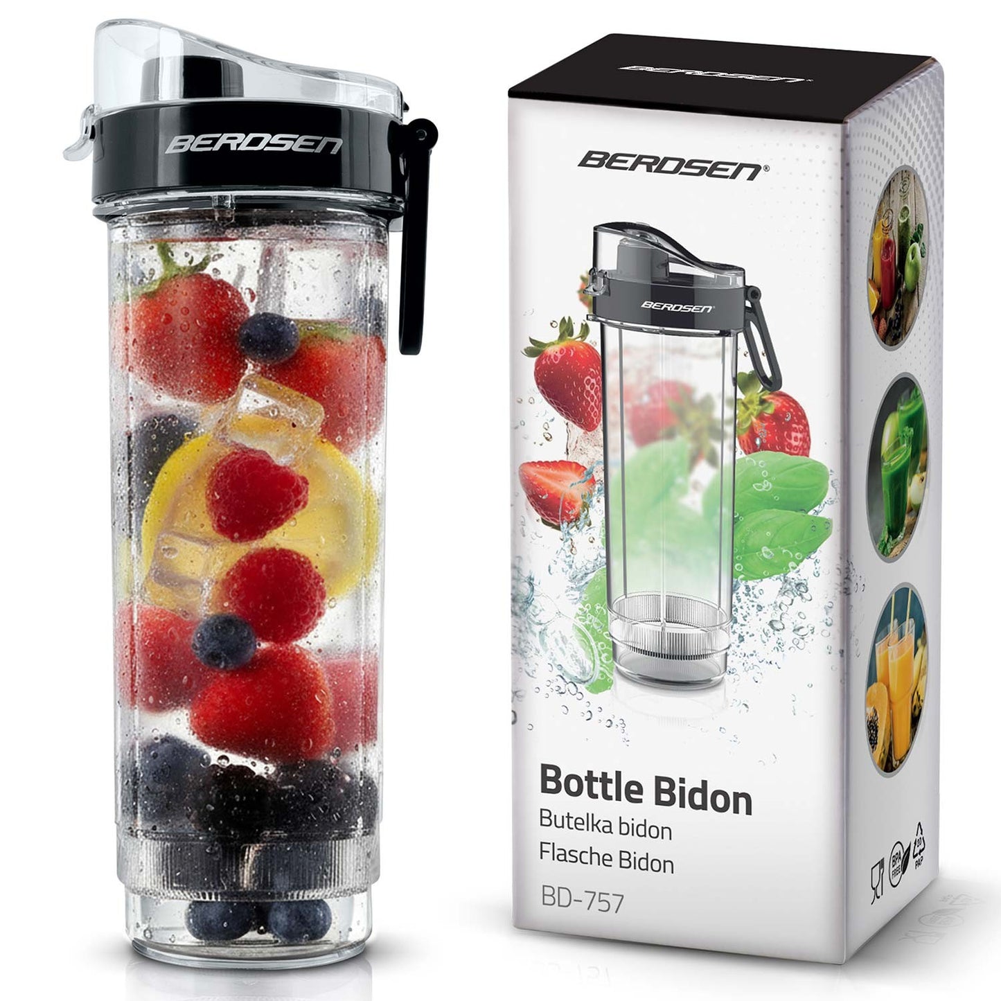 Water Bottle with Spout, BPA-Free, 570 ml, Leak-Proof