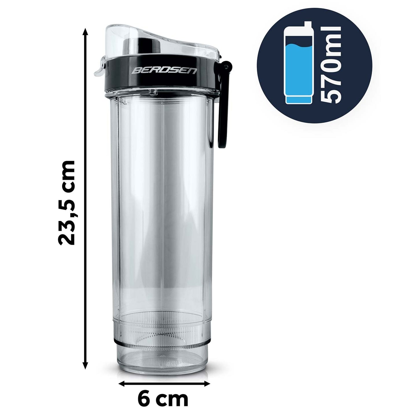 Water Bottle with Spout, BPA-Free, 570 ml, Leak-Proof