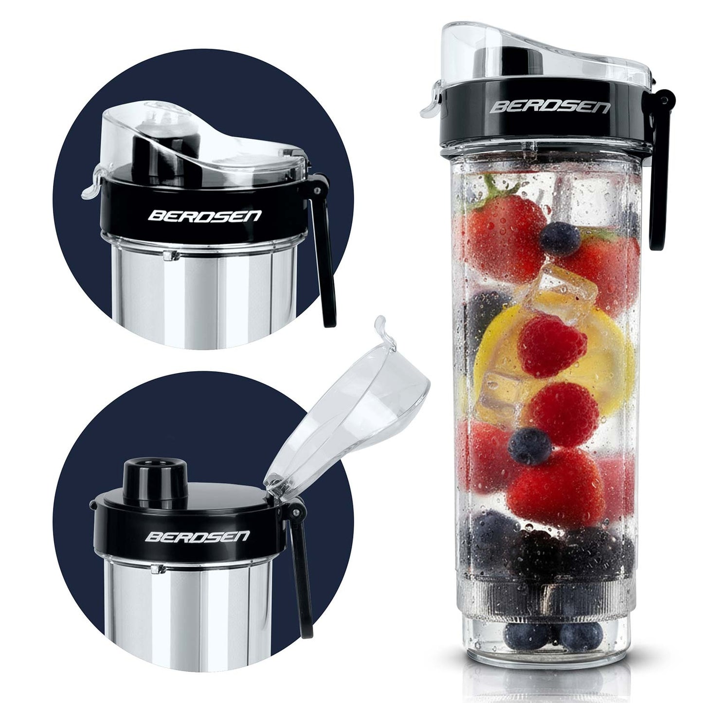 Water Bottle with Spout, BPA-Free, 570 ml, Leak-Proof