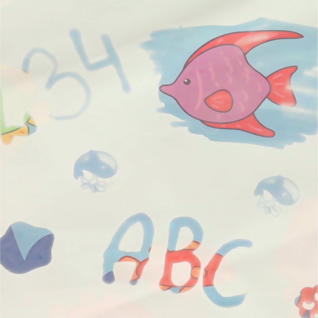 Water Drawing Mat with Markers & Stencils, 80cm Round