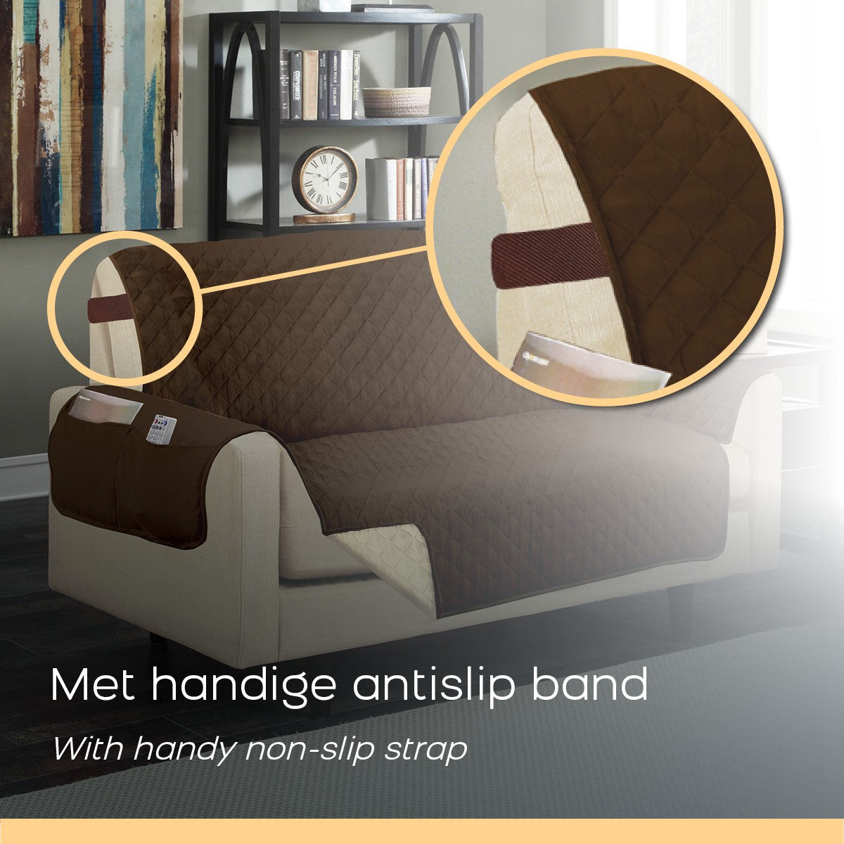 Water-Repellent Love Seat Sofa Cover, 223x177CM