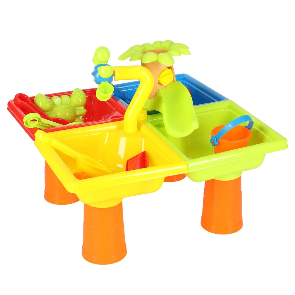 Water Table Set: Sandbox, Shovel, Watering Can, Stool