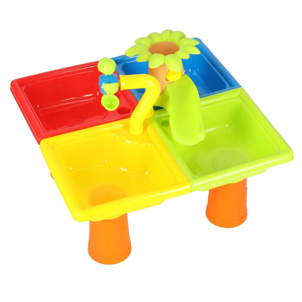 Water Table Set: Sandbox, Shovel, Watering Can, Stool
