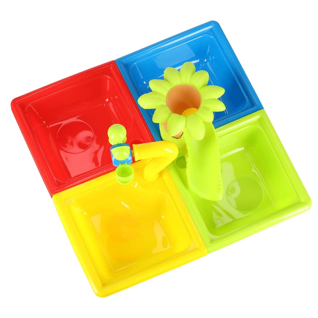 Water Table Set: Sandbox, Shovel, Watering Can, Stool