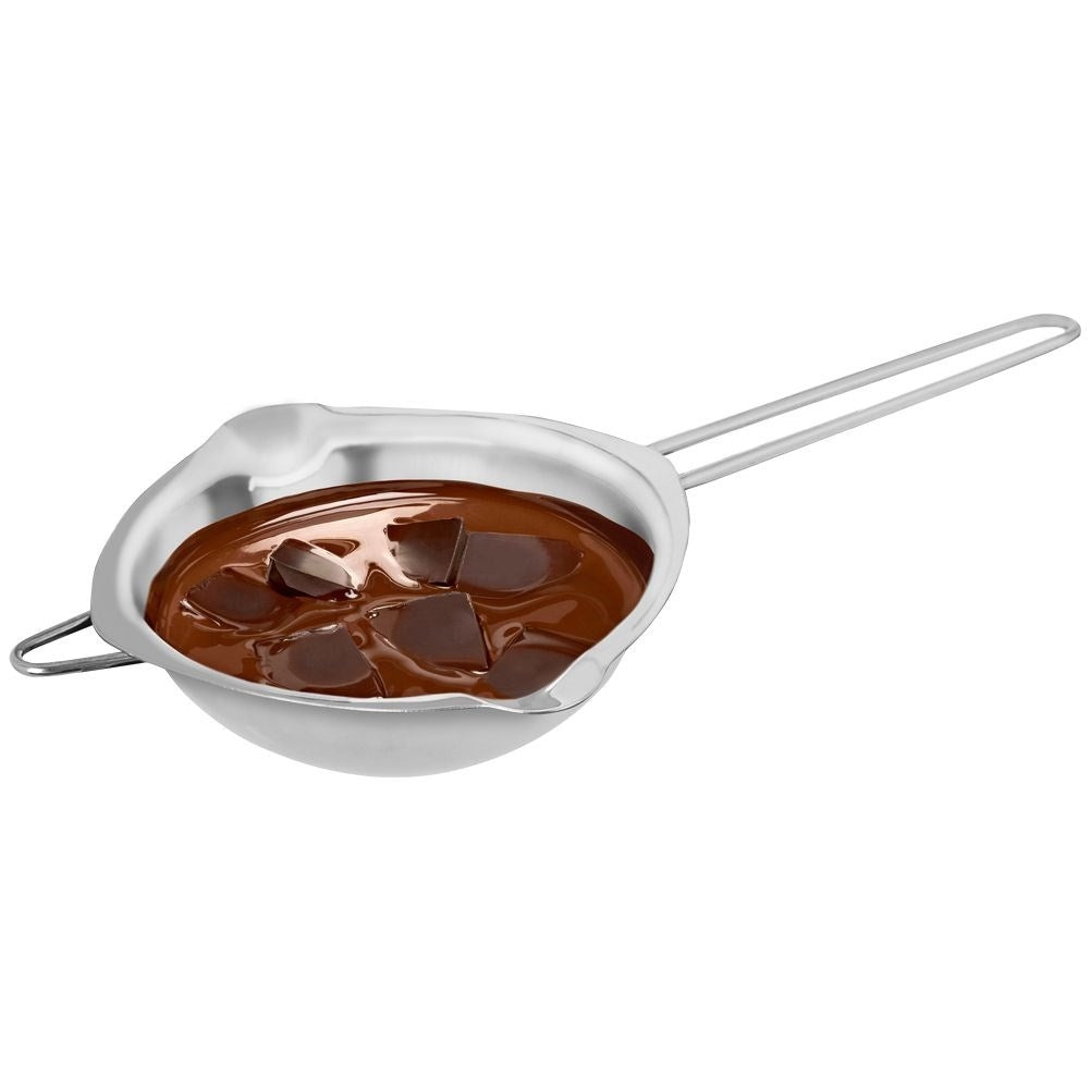 Water bath bowl with long handle and hook