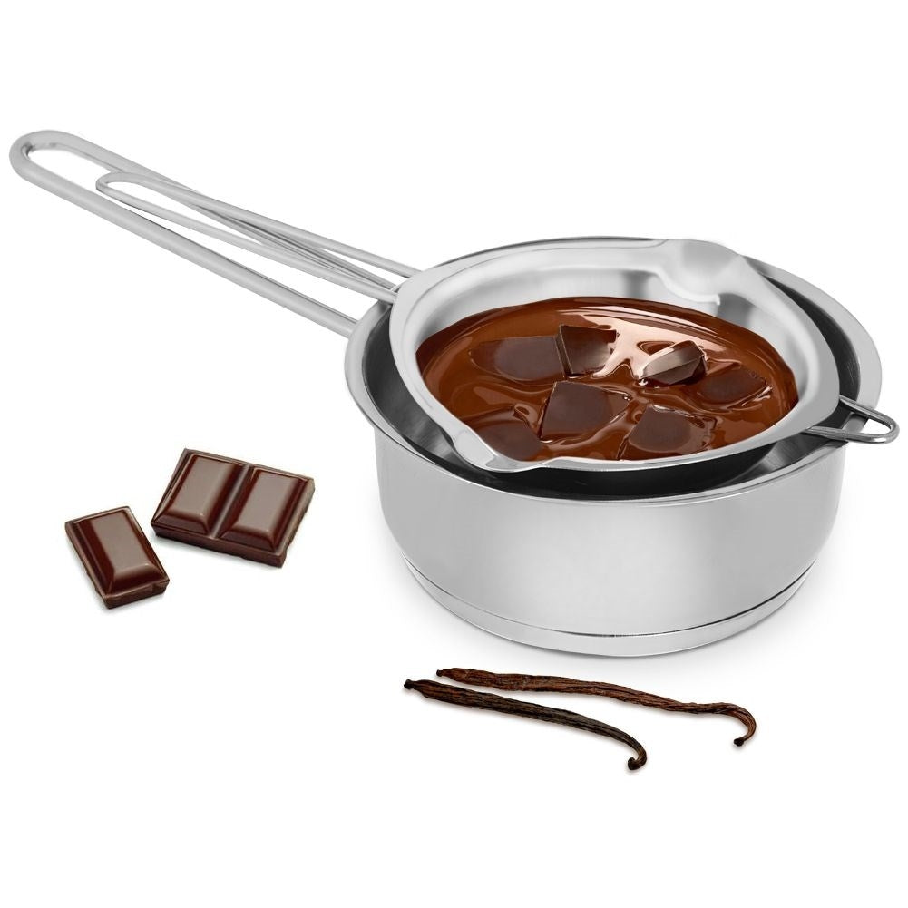Water bath bowl with long handle and hook