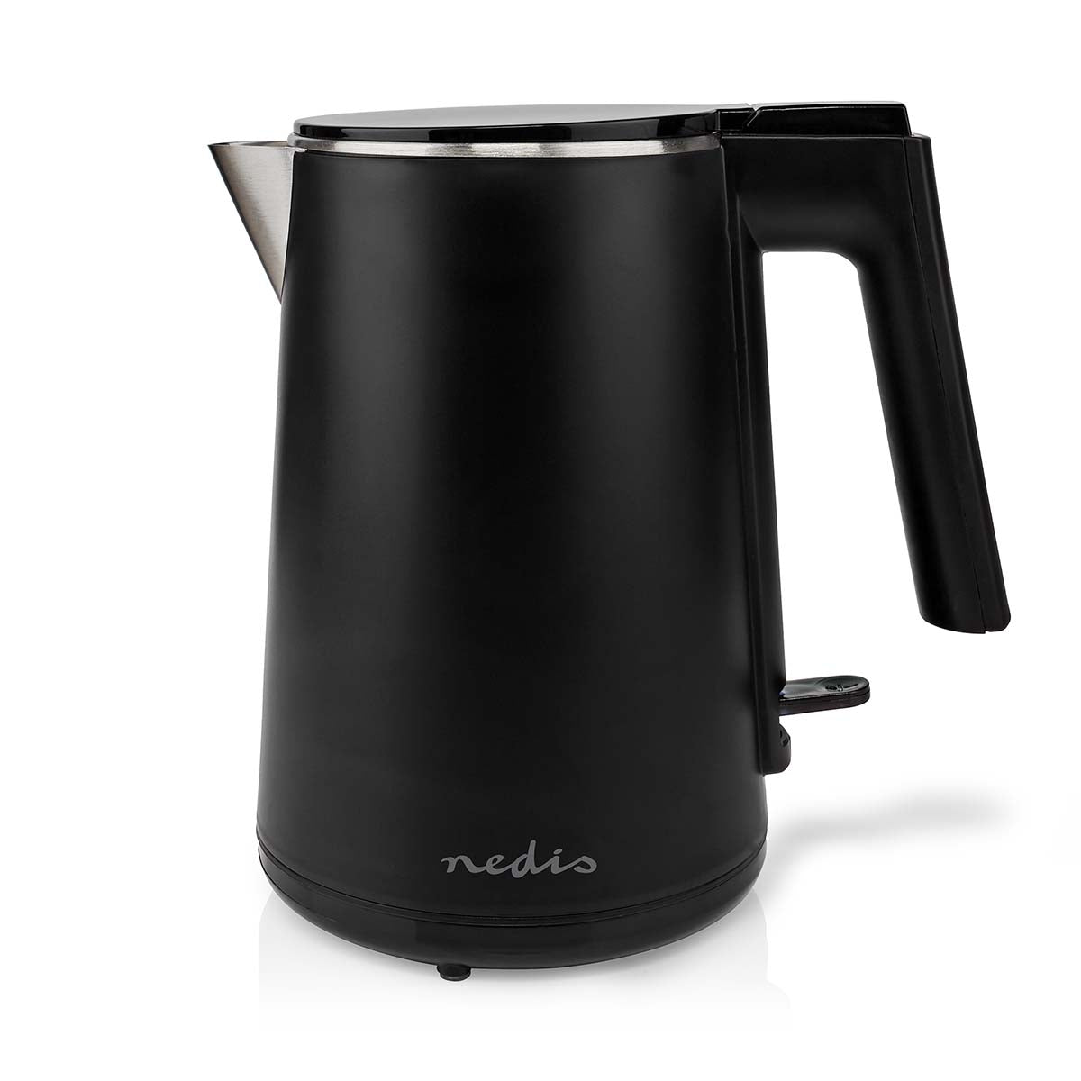Water boiler | 1.0 l | Plastic | Black | Rotatable 360 degrees | Concealed heating element | Strix® Control | Boil-dry function