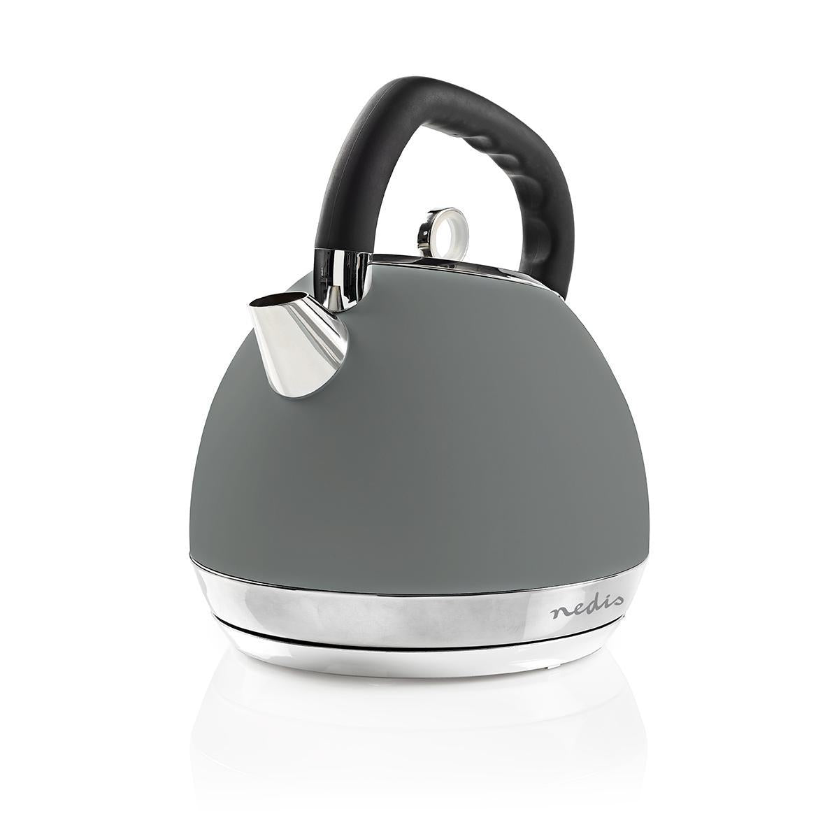 Water boiler | 1.8 l | Soft-Touch | Gray | Rotatable 360 degrees | Concealed heating element | Strix® Control | Boil-dry function