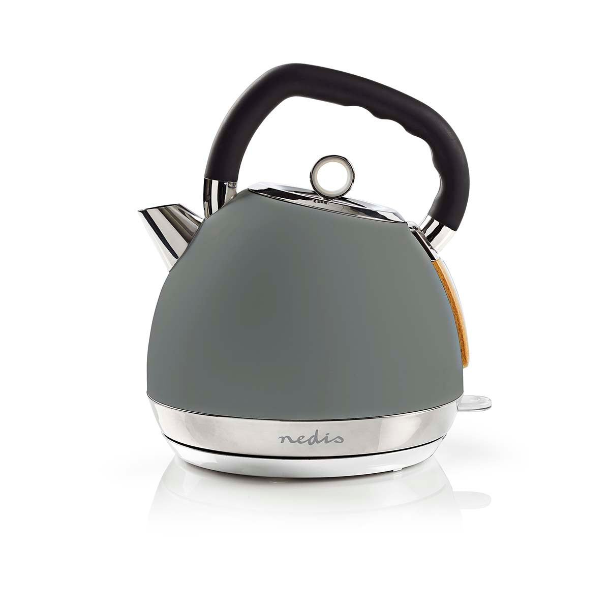 Water boiler | 1.8 l | Soft-Touch | Gray | Rotatable 360 degrees | Concealed heating element | Strix® Control | Boil-dry function