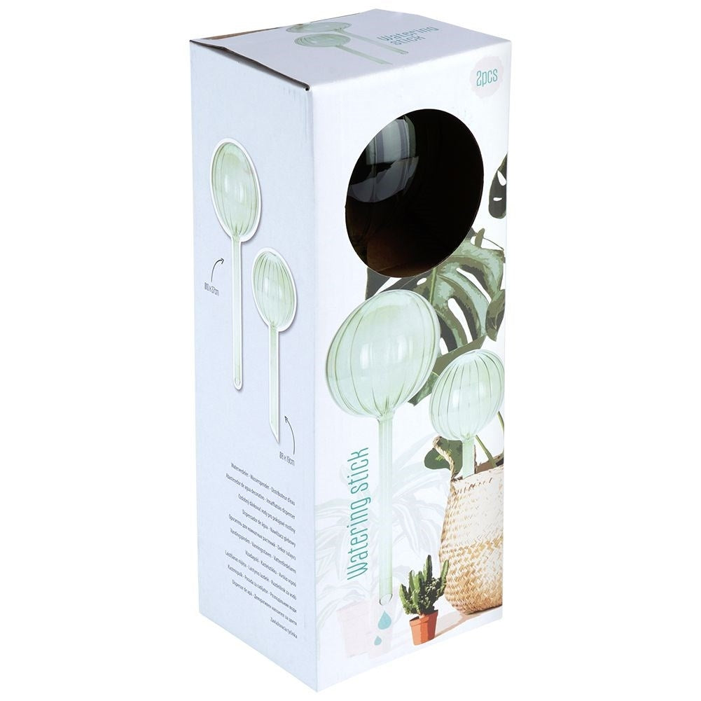 Watering balls in green glass - 2 sizes
