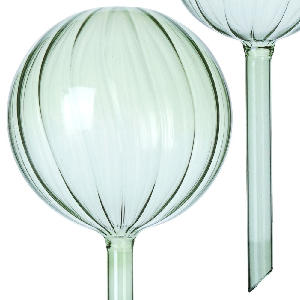 Watering balls in green glass - 2 sizes