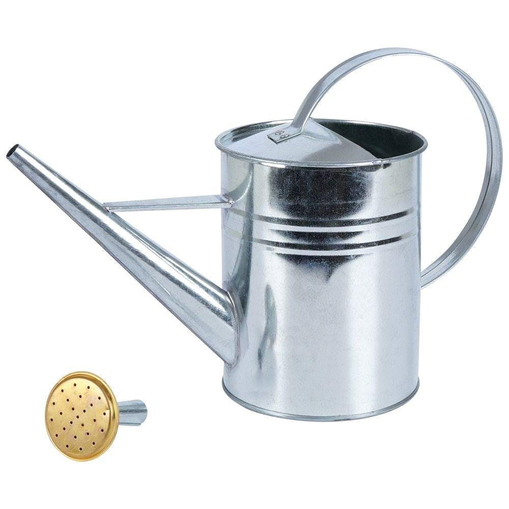 Water jug 1.9L in durable metal with strainer - decorative detail