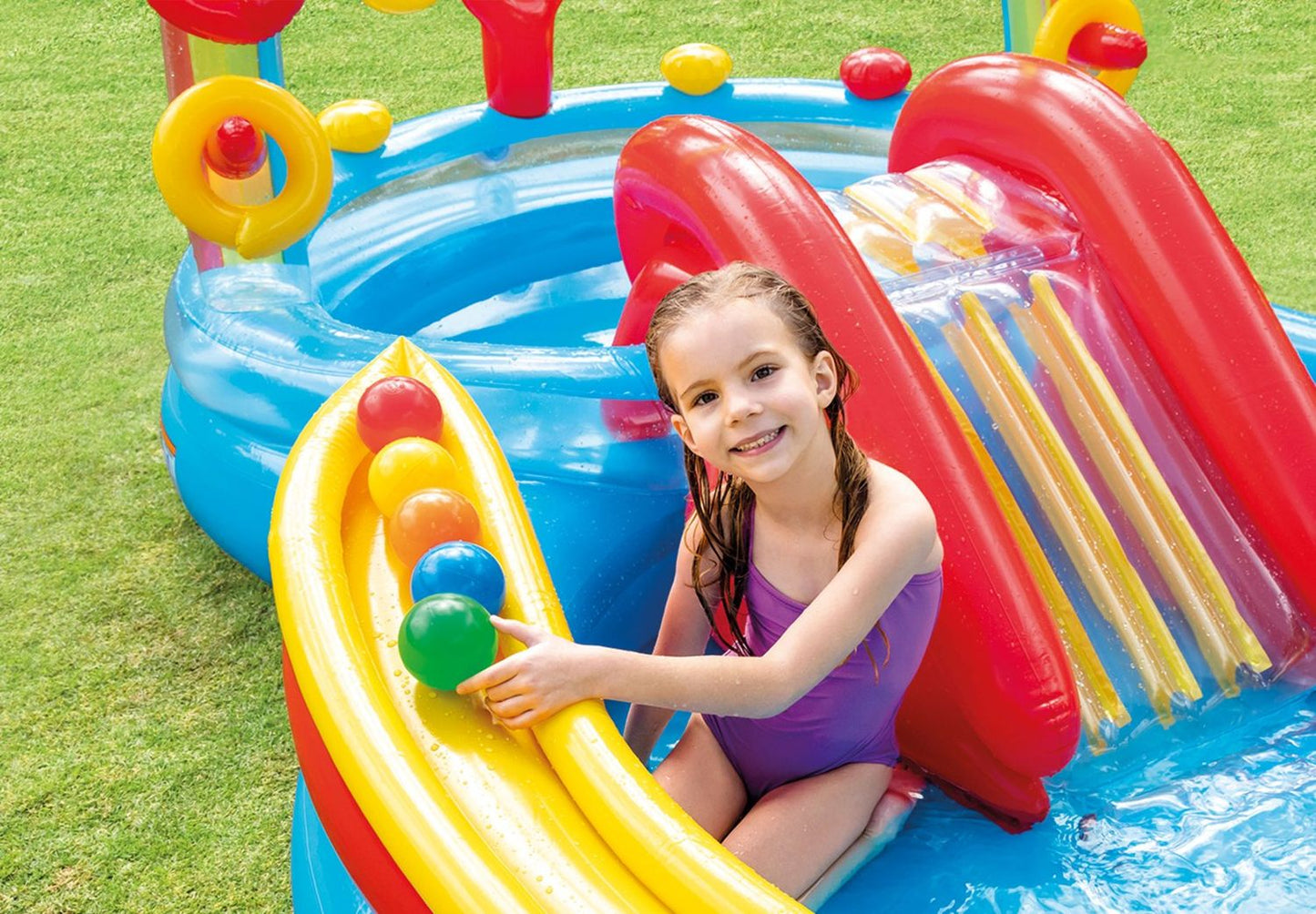 Water playground, swimming pool, paddling pool, slide Intex 57453