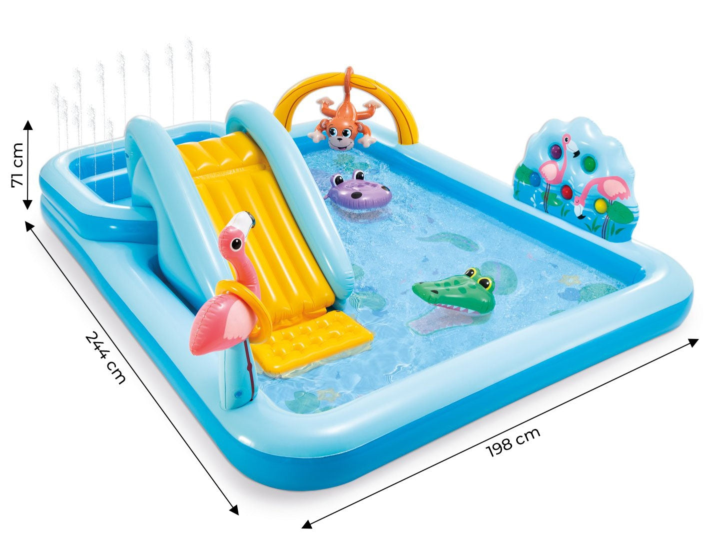 Water pool playground slide intex 57161