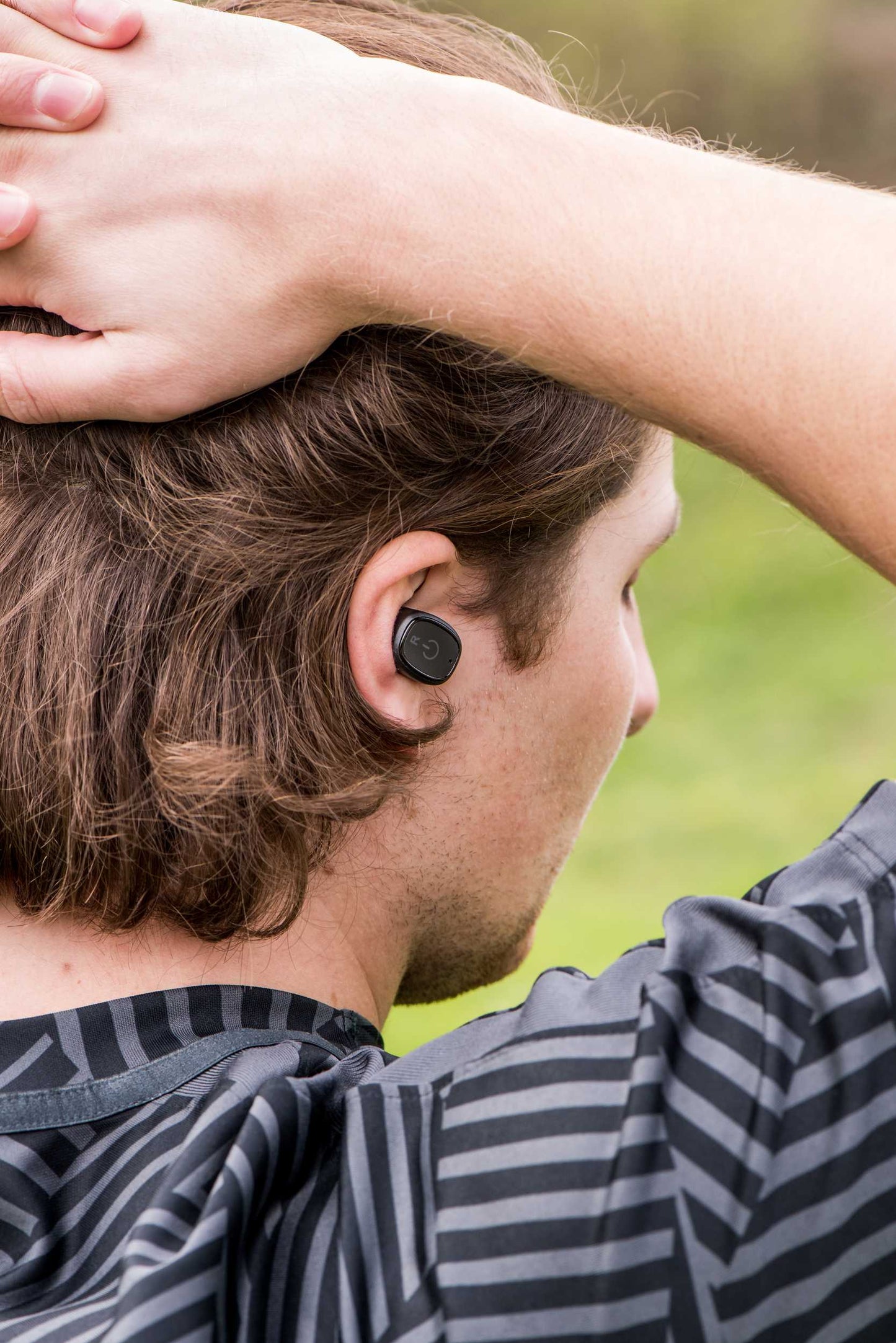 Waterproof Bluetooth In-Ear Headset with Docking, Black