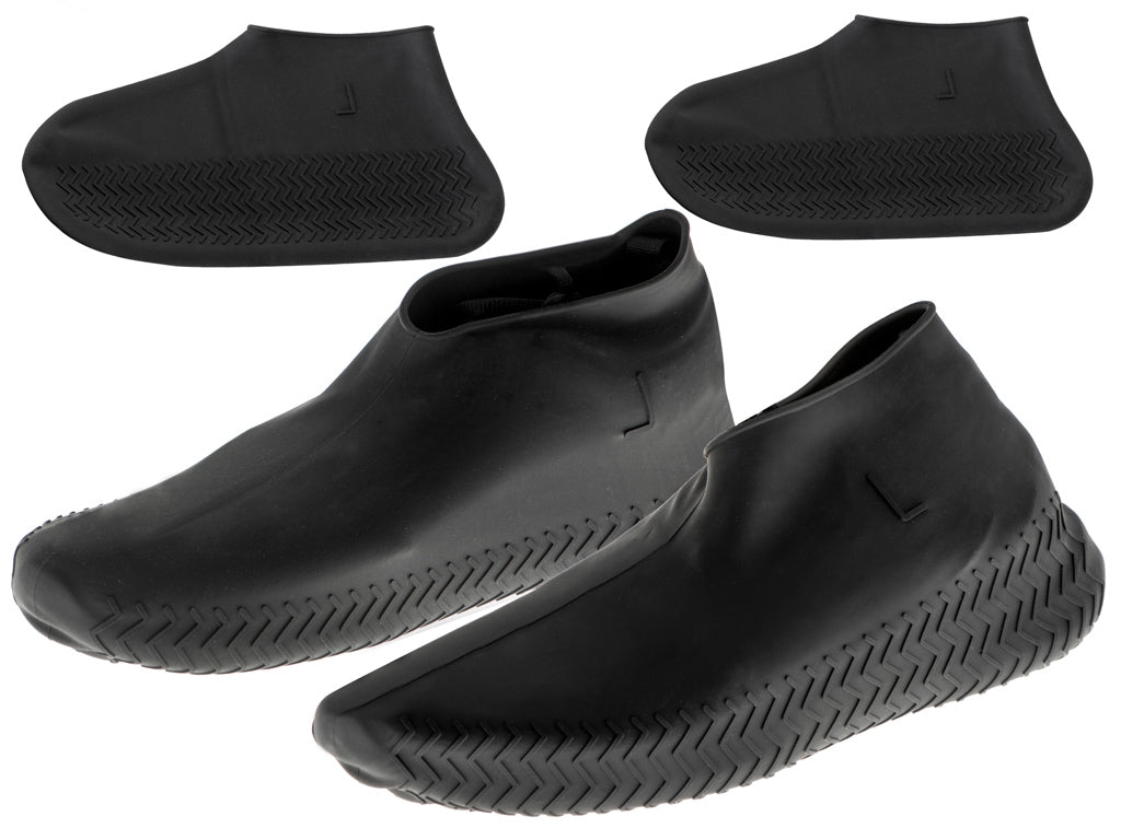 Waterproof boot protectors wellingtons L black size 39-44