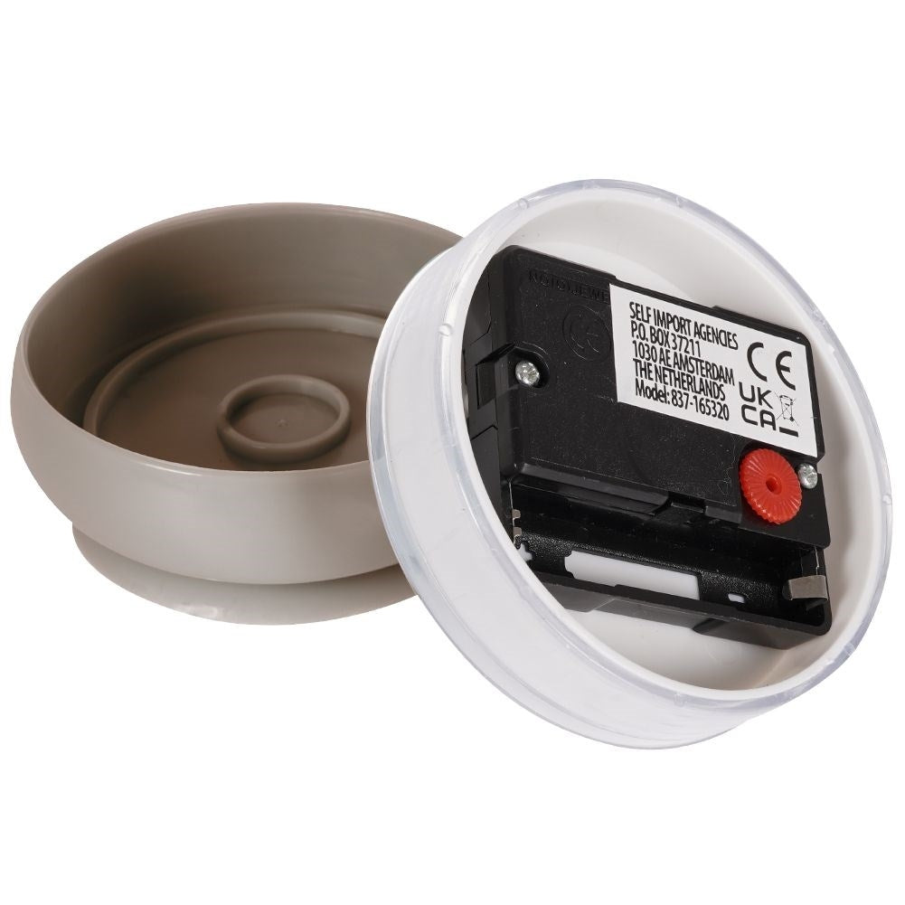 Waterproof clock with suction cup for shower, 7.5 cm diameter