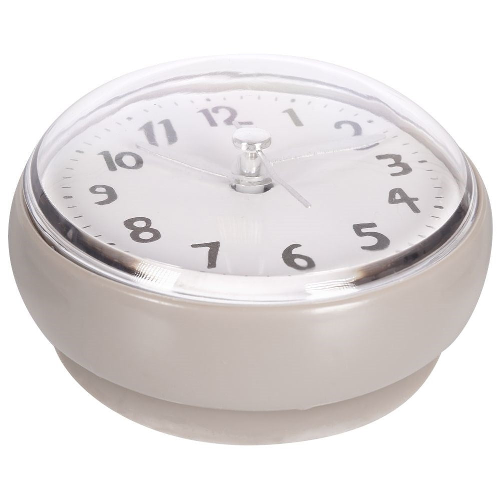 Waterproof clock with suction cup for shower, 7.5 cm diameter