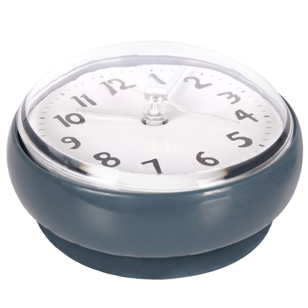 Waterproof clock with suction cup, perfect for showers and tiles