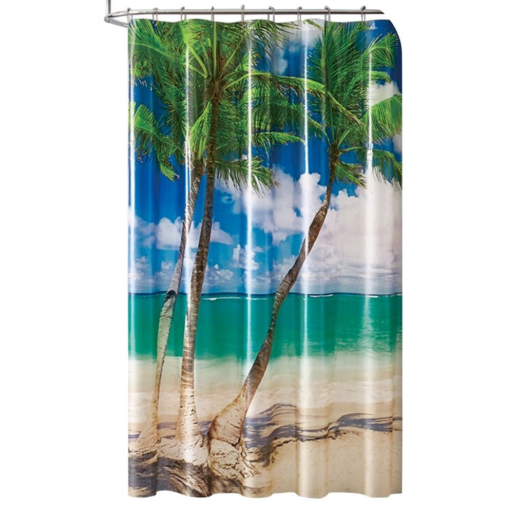 Waterproof shower curtain in biodegradable material