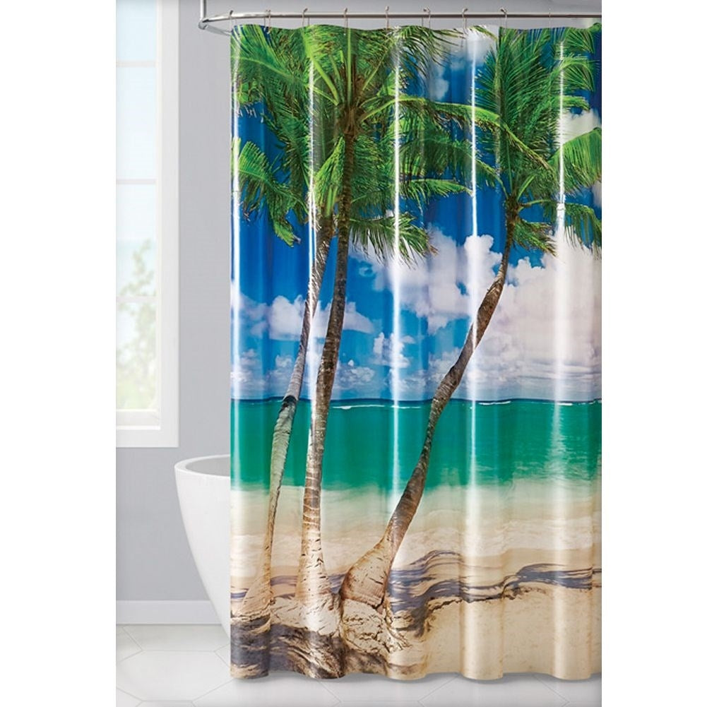 Waterproof shower curtain in biodegradable material