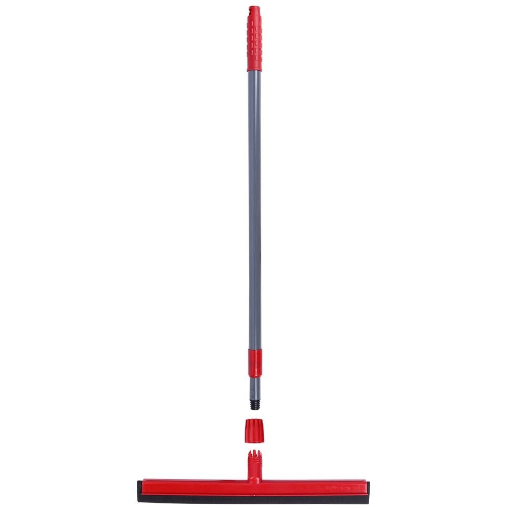 Water scraper with telescopic handle for floors