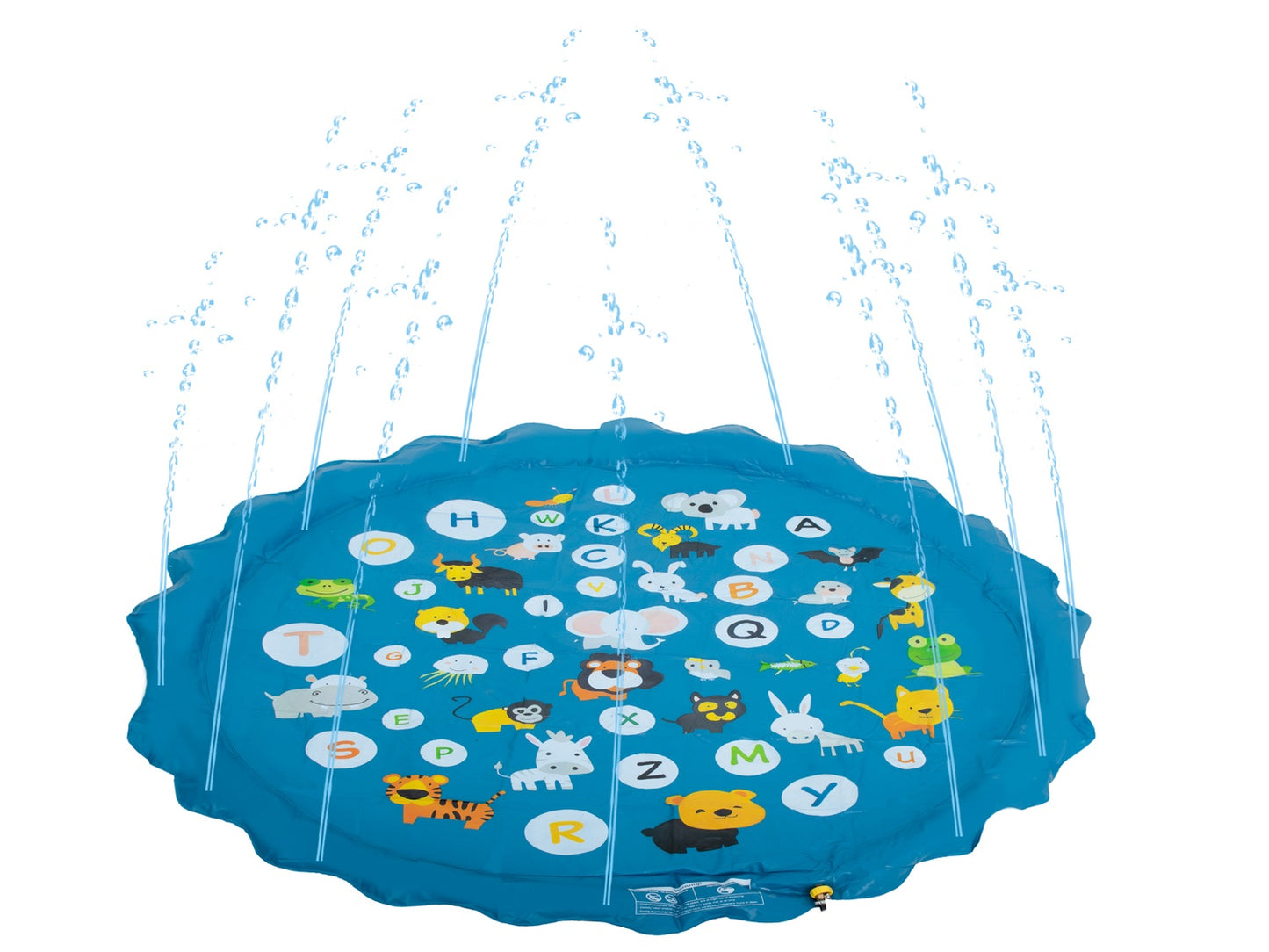 Water sprinkler mat garden fountain wading pool alphabet 170cm