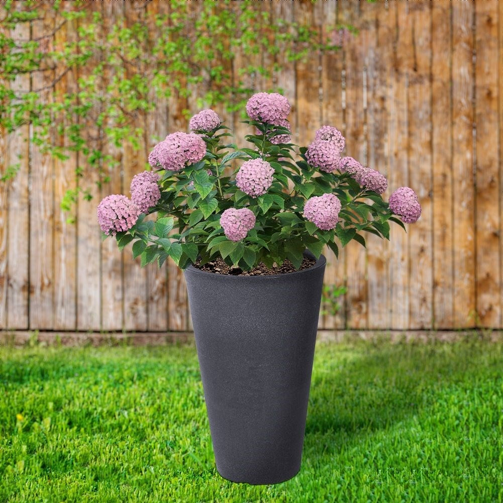 Weatherproof Flowerpot in Anthracite for Garden and Terrace