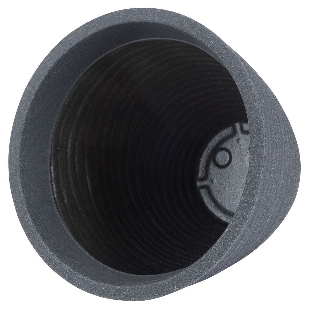 Weather-resistant plastic pot in stone imitation for garden