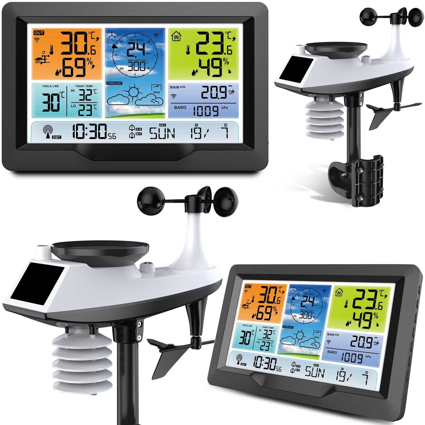 Weather station with Display BD-905 Graphite