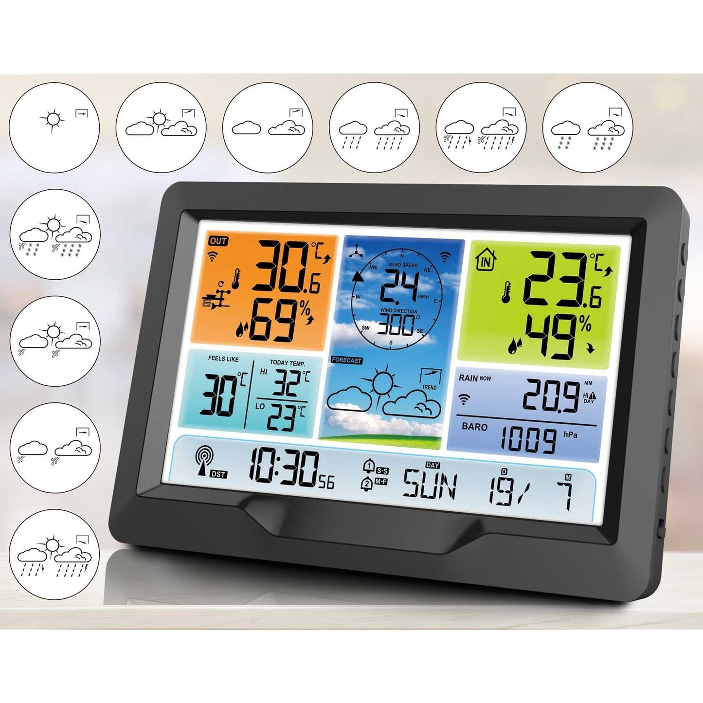 Weather station with Display BD-905 Graphite