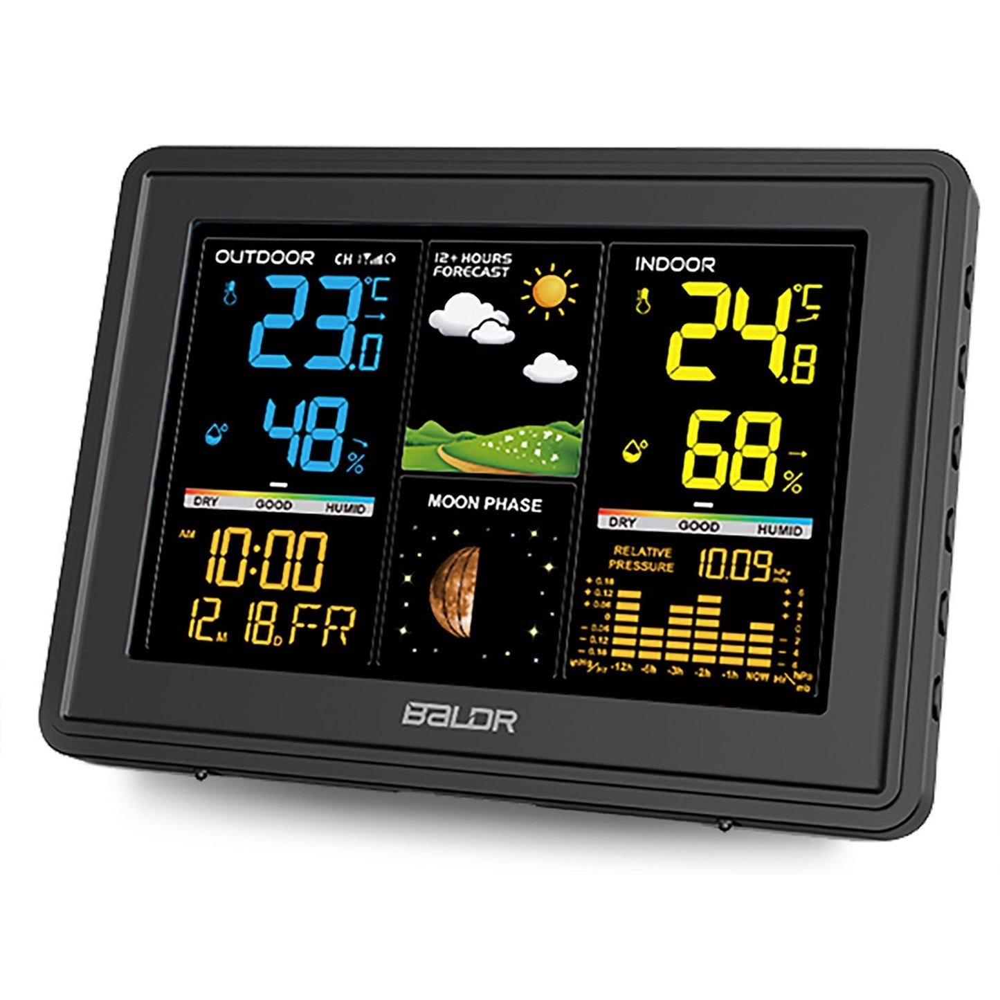 Weather station with display BD-907 black